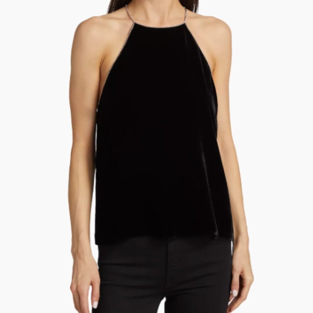 Cami NYC  Nashra Rhinestone Velvet Cami